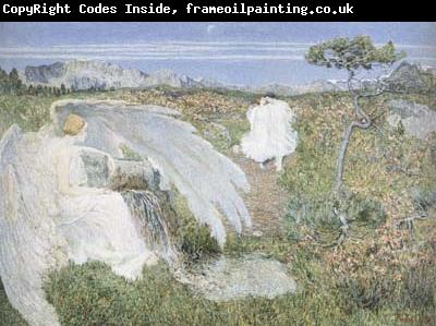 Giovanni Segantini Love at the Spring of Life (The Fountain of Youth) (mk19)